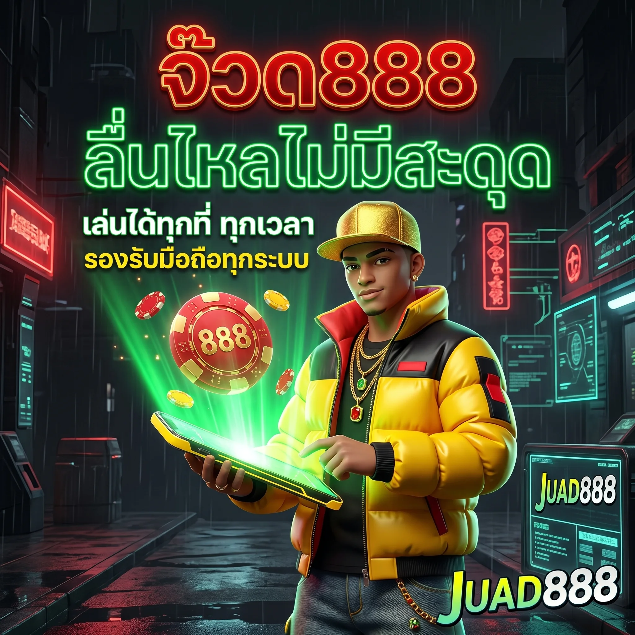 ทางเข้า JUAD888 จ๊วด888 เล่นผ่านมือถือได้ทุกระบบ ลื่นไหลปลอดภัย