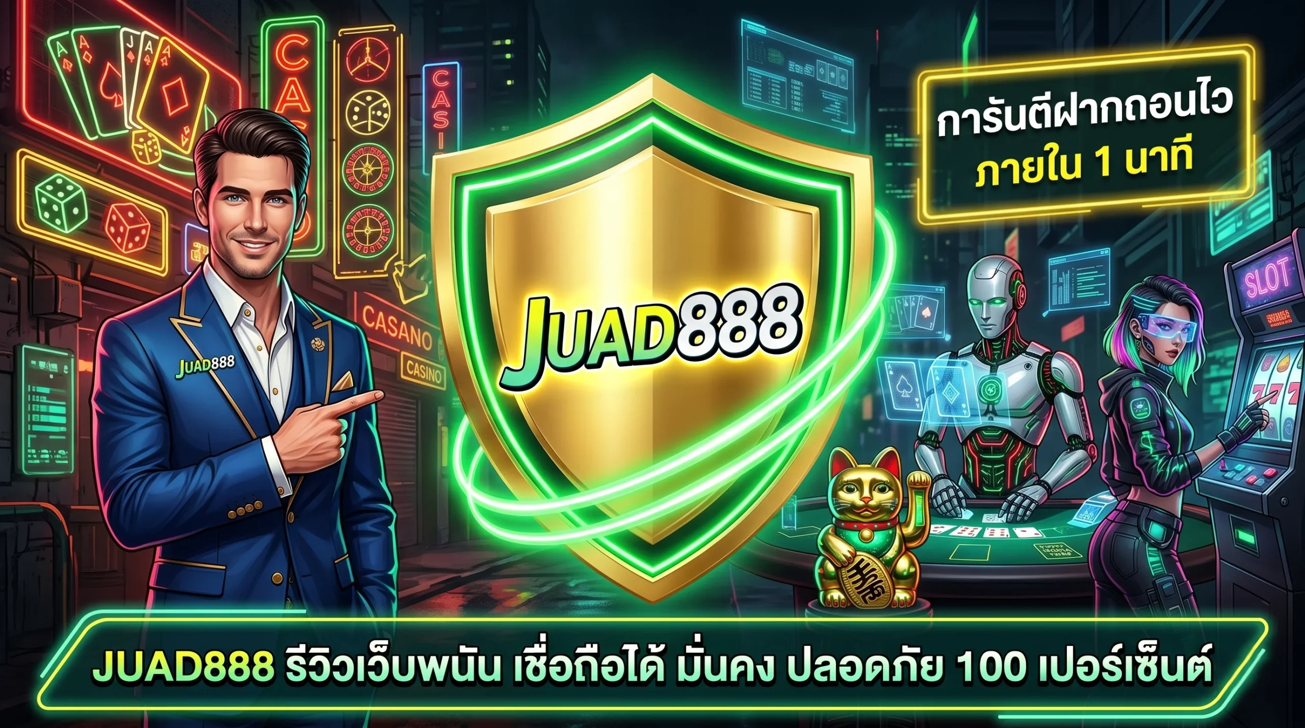 การันตีความปลอดภัยใน JUAD888 รีวิวเว็บพนัน เชื่อถือได้