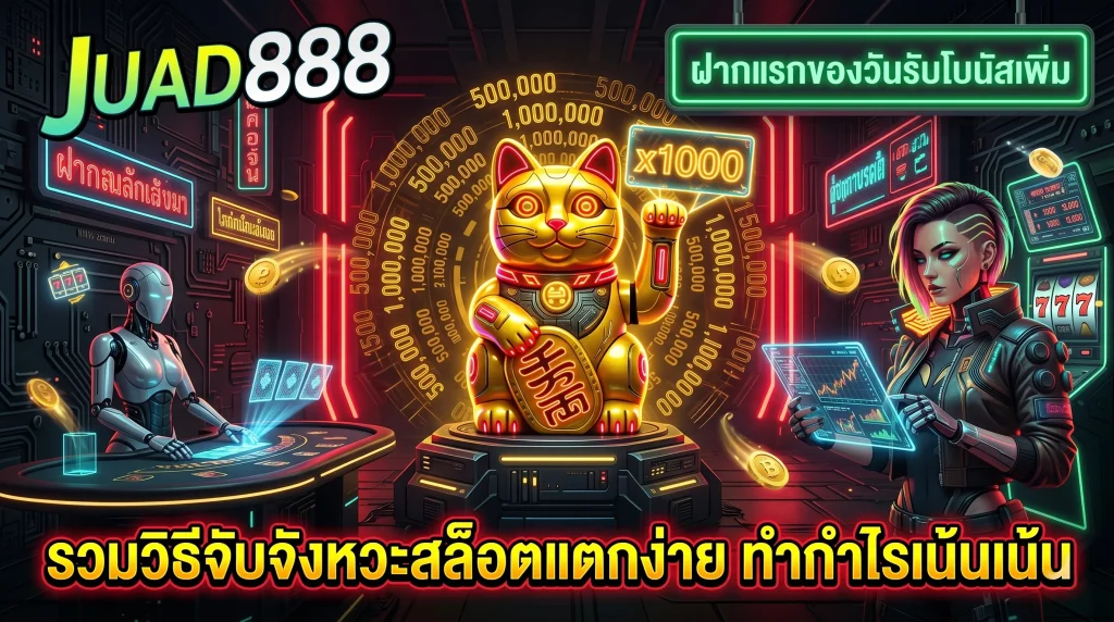 แมวนำโชคแสดงเทคนิคเล่นสล็อต ให้แตกง่าย รับกำไรเพิ่ม